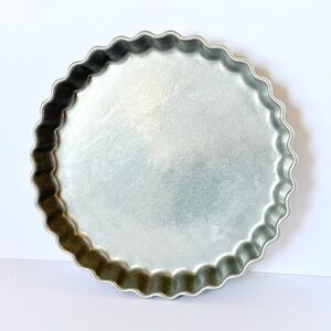 Vintage Olde Country Reproductions Pewtarex Pewter Tart / Quiche Pan 10”